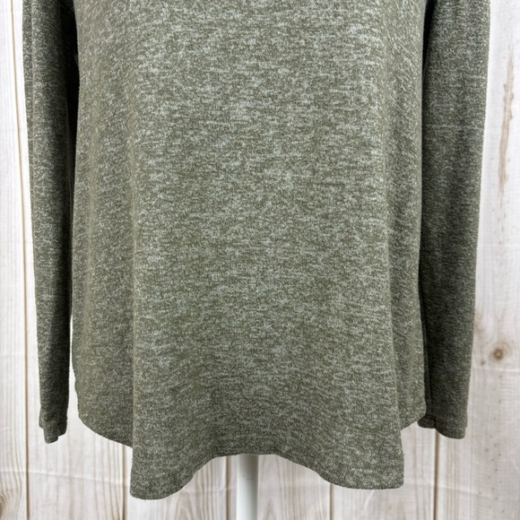 A New Day Sweater Lightweight Long Sleeve V-Neck Drop Shoulder Gray Size Small - Picture 5 of 13
